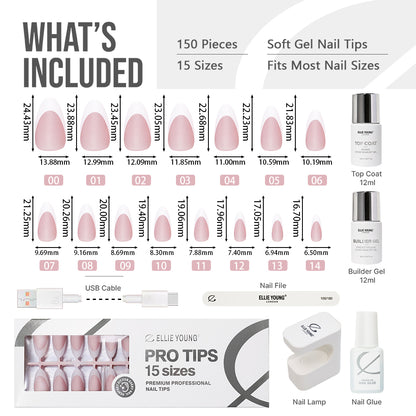 Nude Cat Eye | French Tip | Medium Almond | ProTips