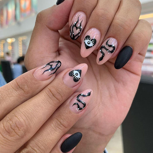 Flame & Snake | Medium Almond