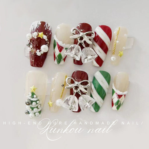 Christmas Bell | Handmade Nail