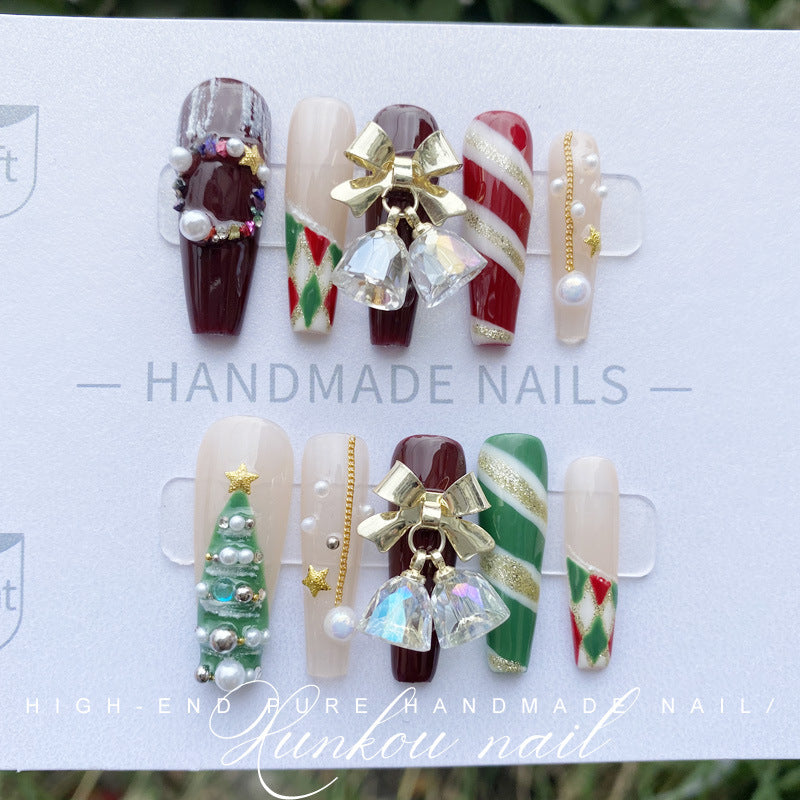 Christmas Bell | Handmade Nail