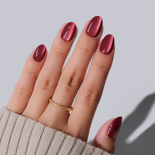 Ruby Burgundy | Short Oval | EASY PRESS™