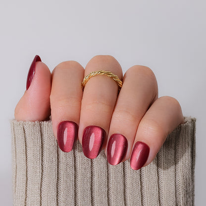 Ruby Burgundy | Short Oval | EASY PRESS™