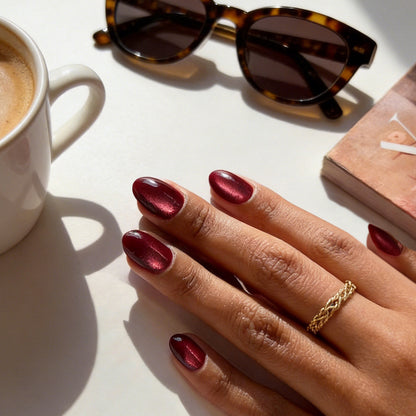 Ruby Burgundy | Short Oval | EASY PRESS™