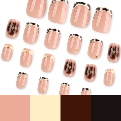 Cocoa Tortie | Short Square | EASY PRESS™
