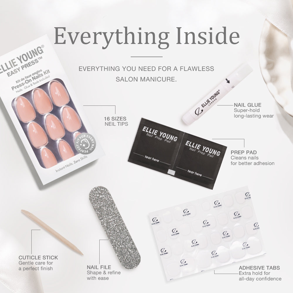Barely There | Short Almond | EASY PRESS™
