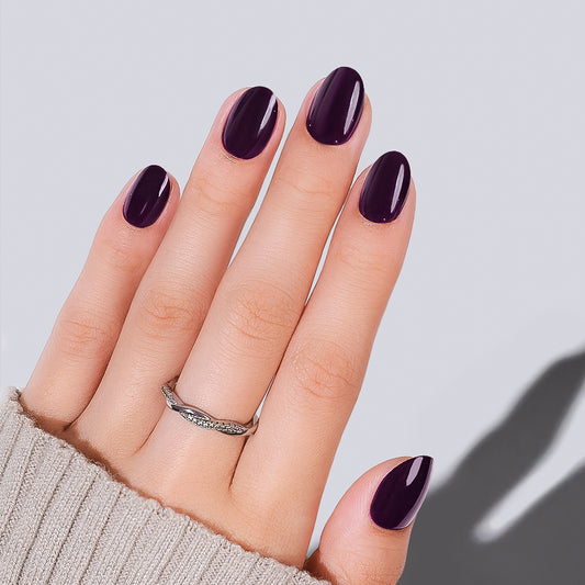 Aubergine Noir | Short Oval | EASY PRESS™