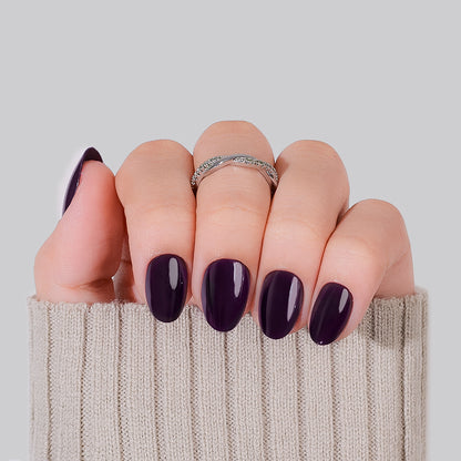 Aubergine Noir | Short Oval | EASY PRESS™