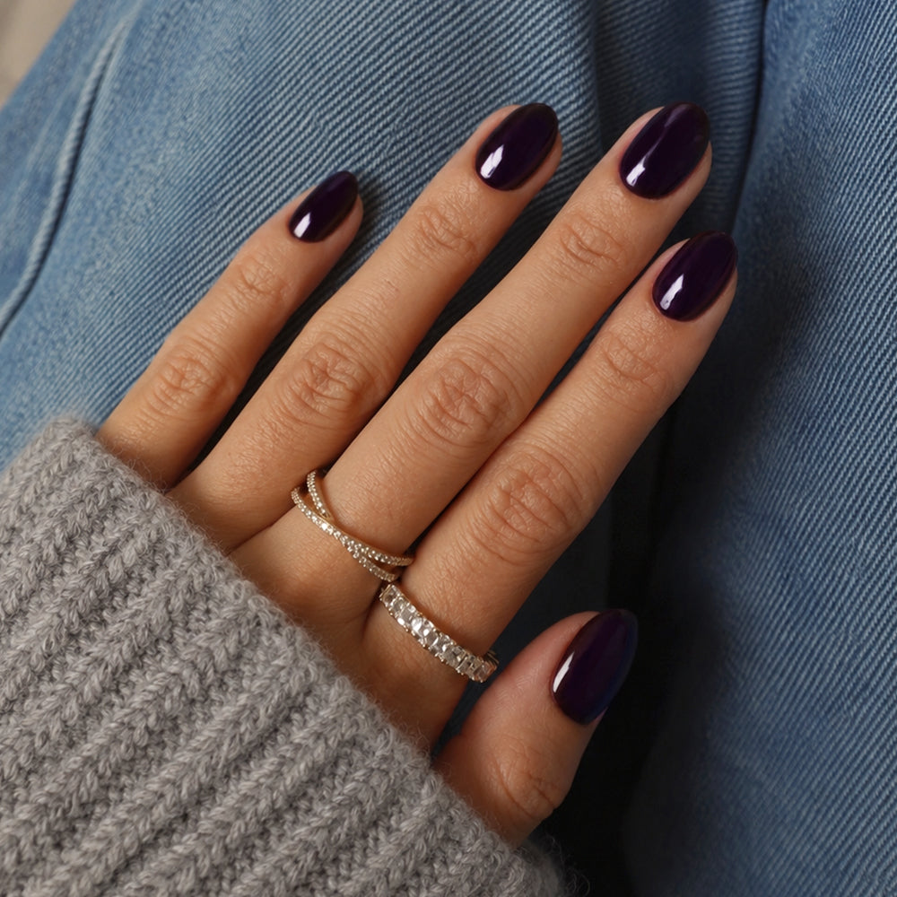 Aubergine Noir | Short Oval | EASY PRESS™