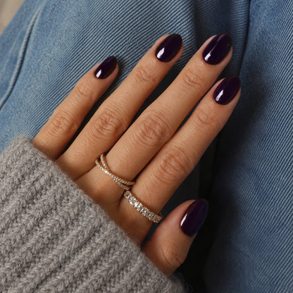 Aubergine Noir | Short Oval | EASY PRESS™