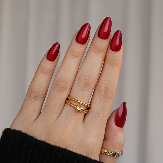 Ruby Cat Eye | Short Almond | EASY PRESS™