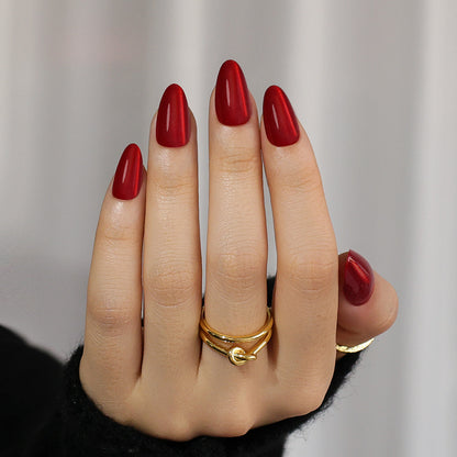 Ruby Cat Eye | Short Almond | EASY PRESS™