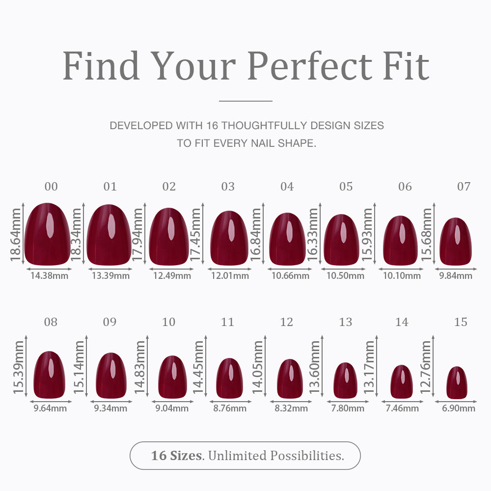 Merlot | Short Oval | EASY PRESS™