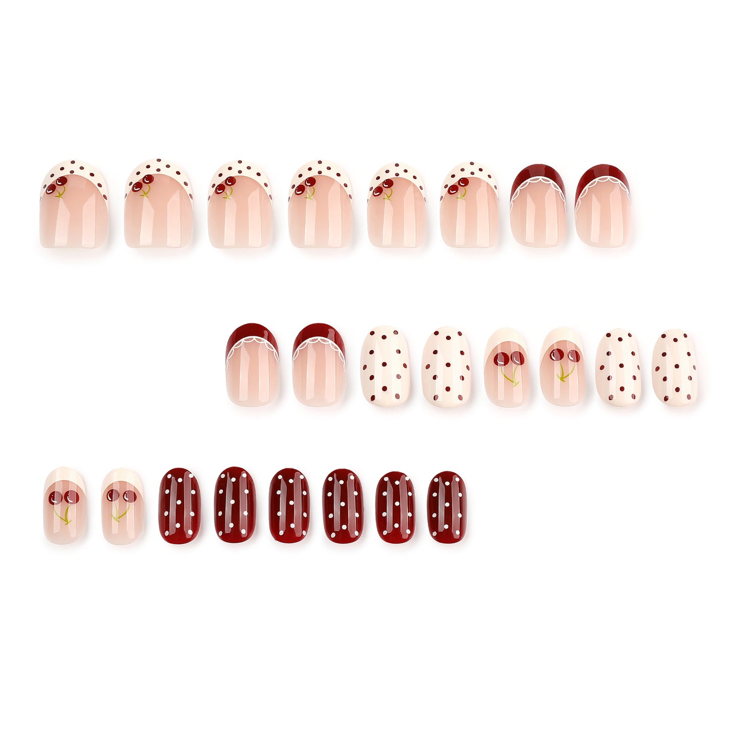 Cerise  | Short Oval | EASY PRESS™