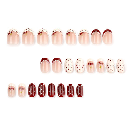 Cerise  | Short Oval | EASY PRESS™