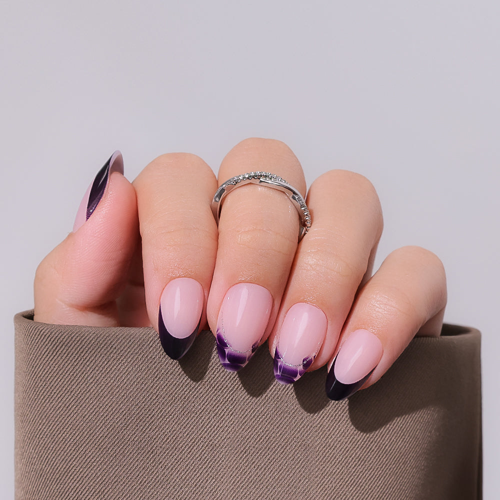 Purple Eclipse | Short Almond | EASY PRESS™