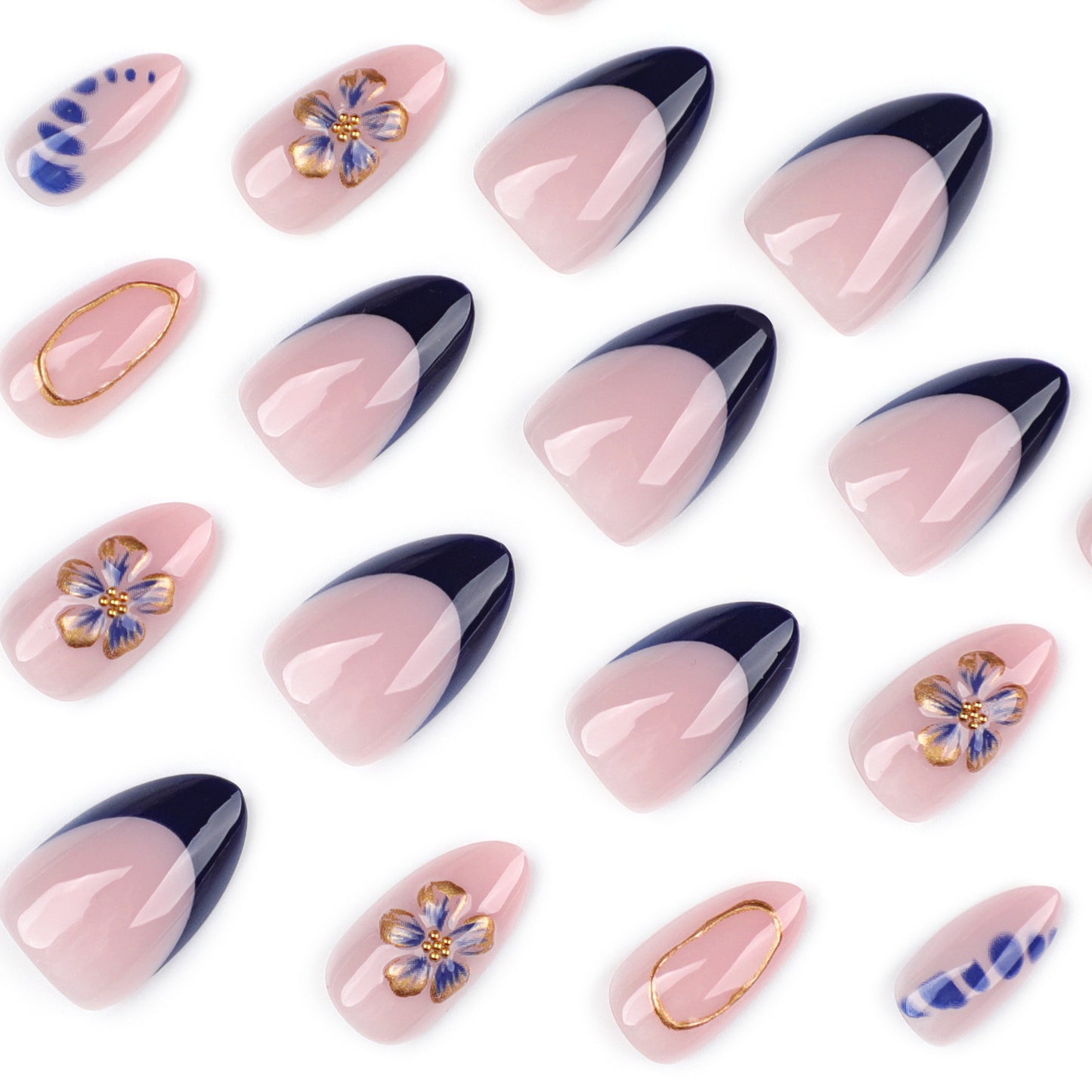 Sapphire Iris | Short Almond | EASY PRESS™