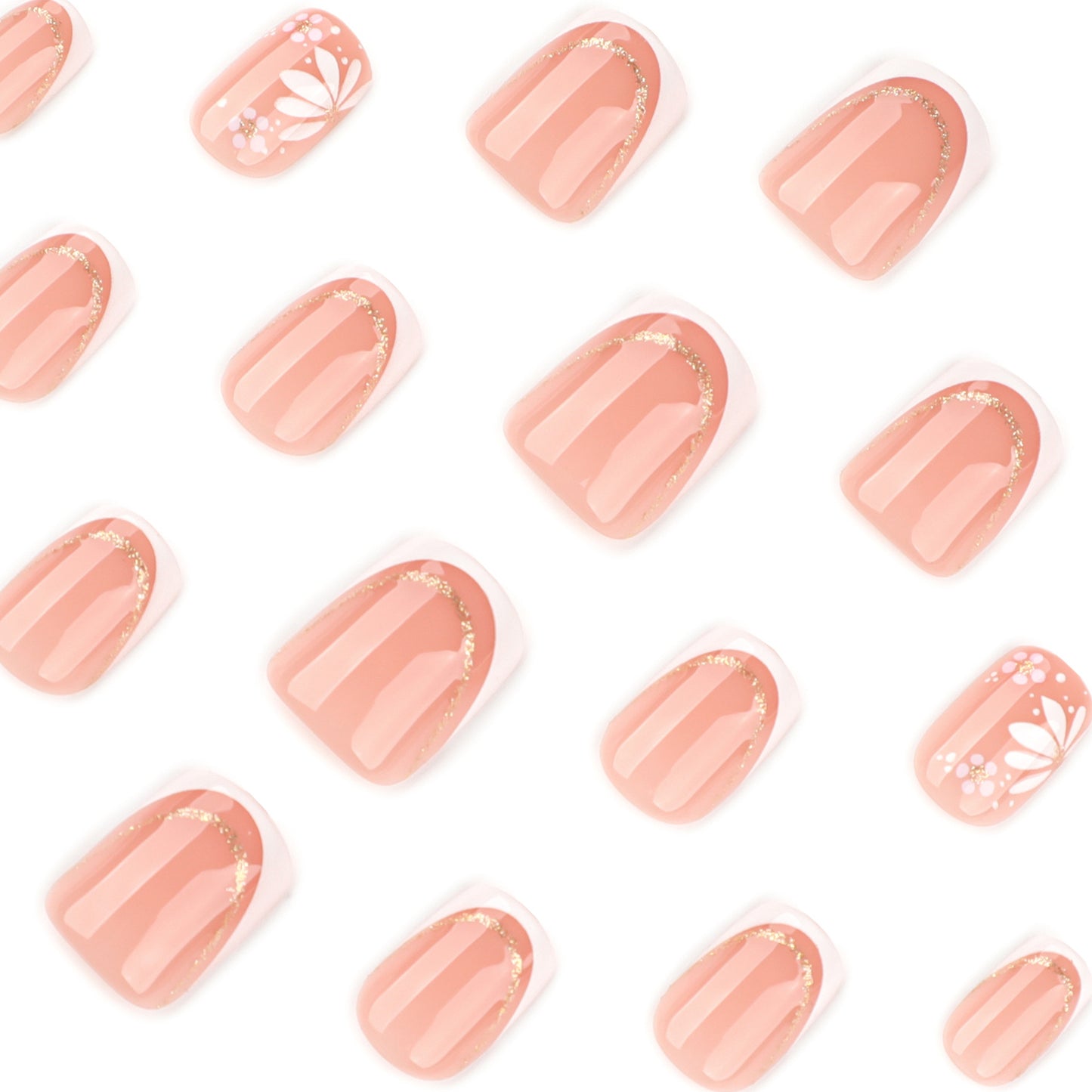 Daisy French Tips | Short Square