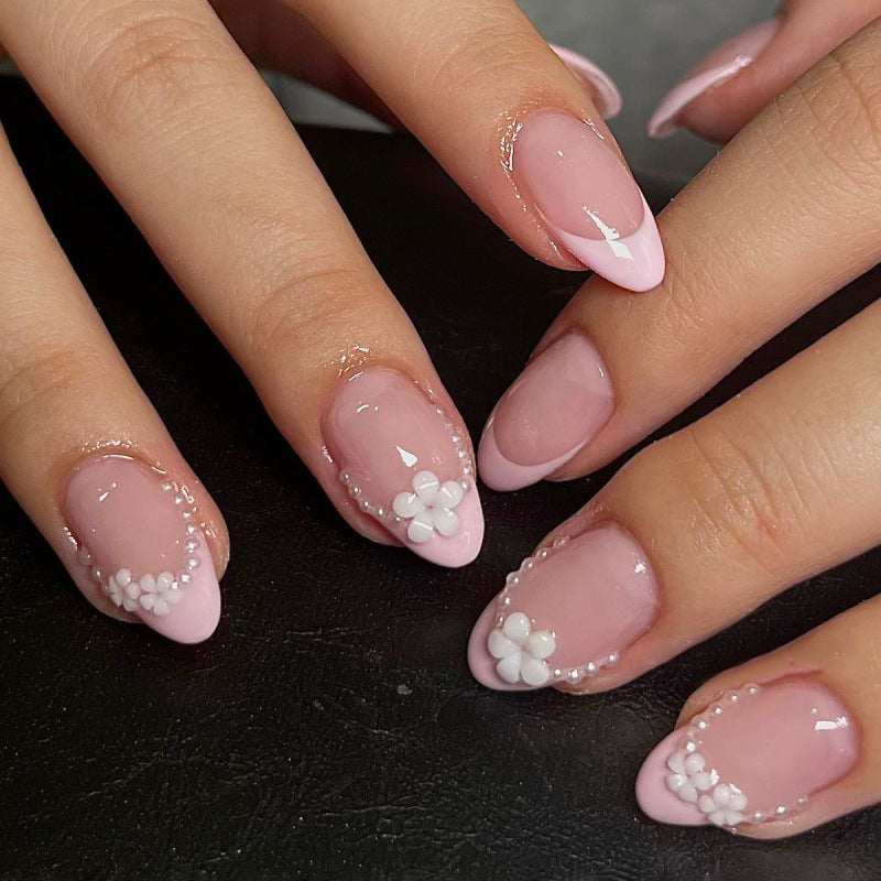 Bridal Pearl | Short Almond | EASY PRESS™