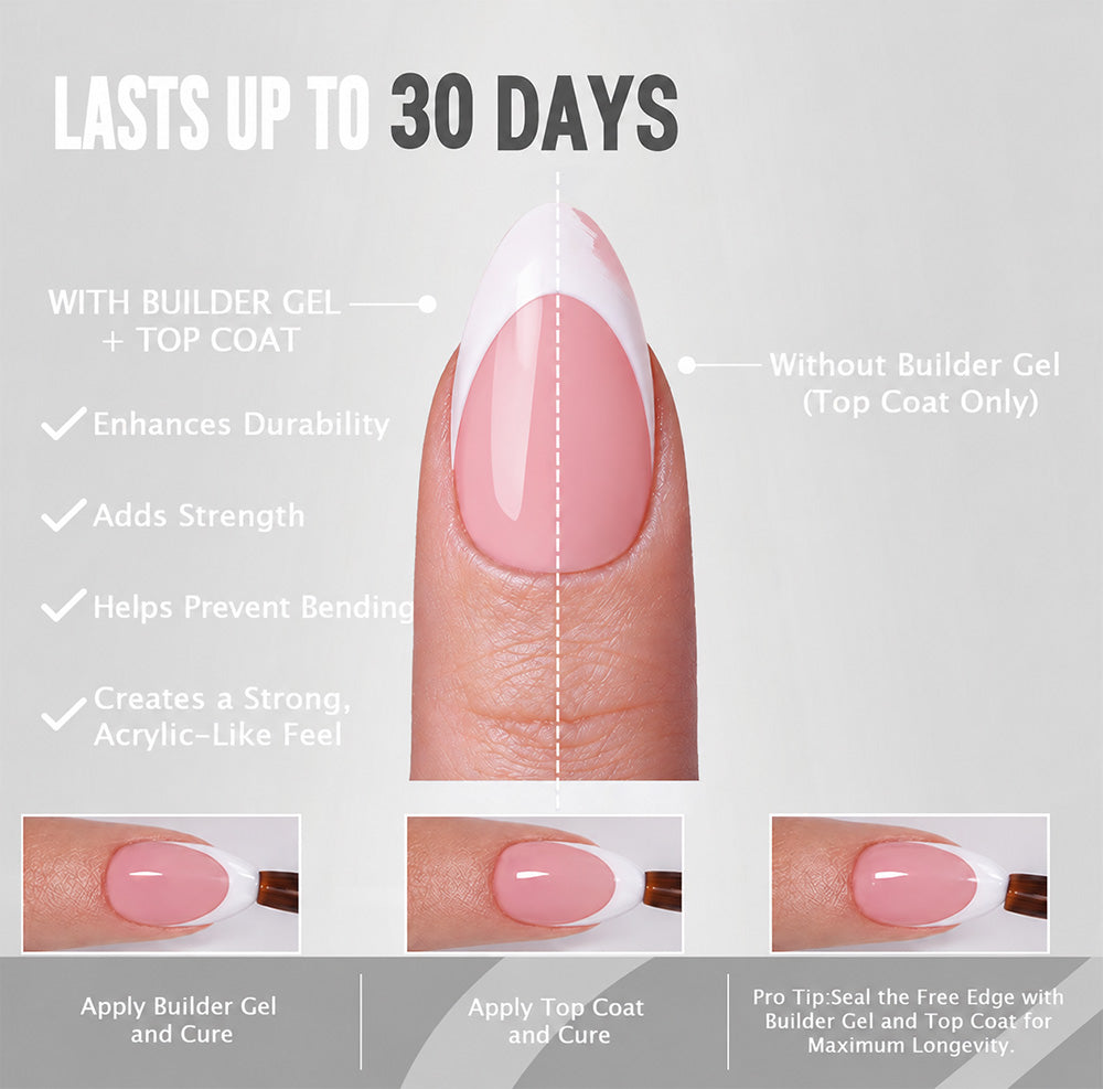 Pink Base French Tip | Short Almond | ProTips