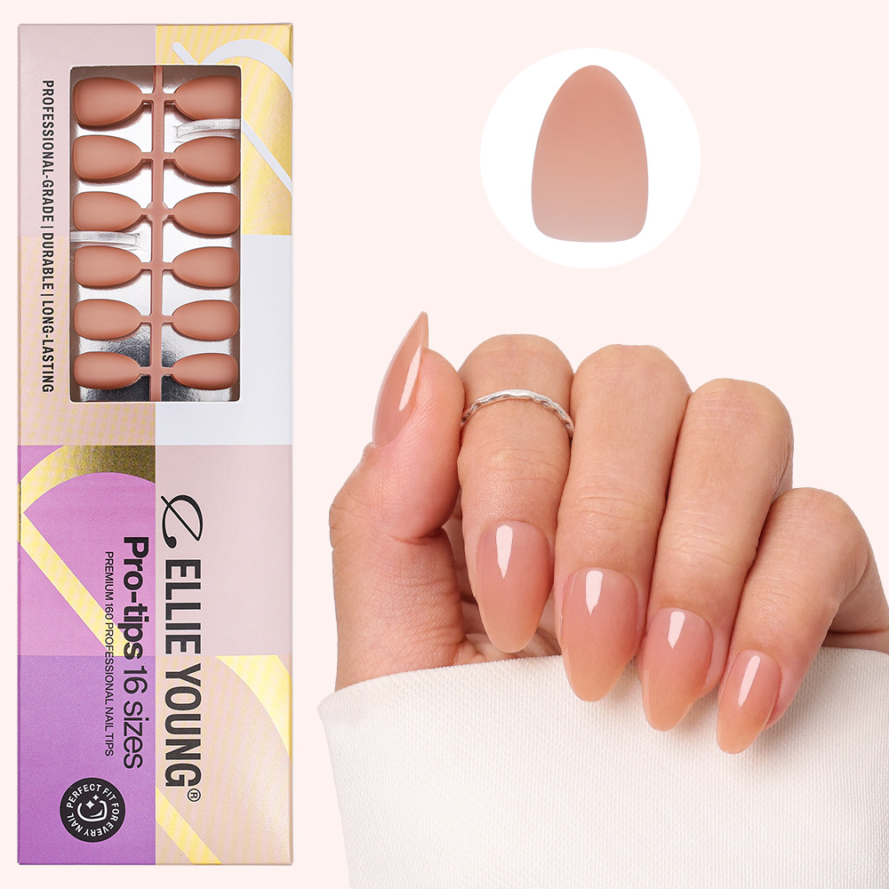 Solid Brown Nail Kit | Short Almond | ProTips