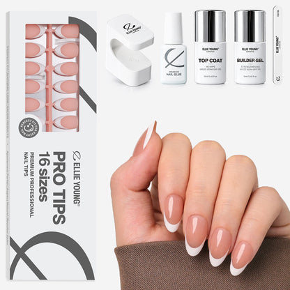 Brown French Tip | Short Almond | ProTips