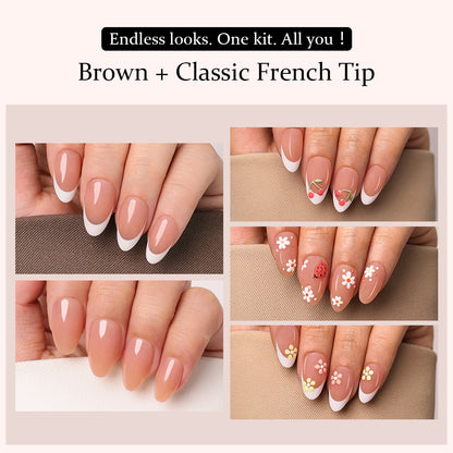 Nude & French Mix Nail Kit | Short Almond | ProTips