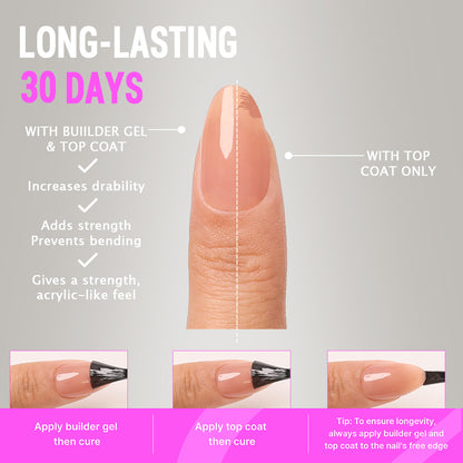 Nude & French Mix Nail Kit | Short Almond | ProTips