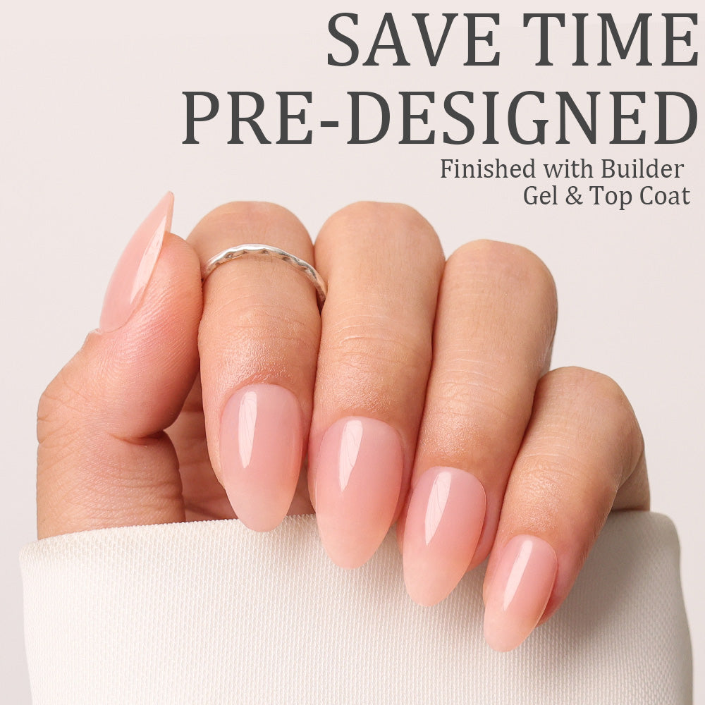 Solid Nude Nail Kit | Short Almond | ProTips