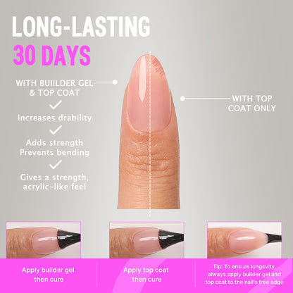 Solid Nude Nail Kit | Short Almond | ProTips