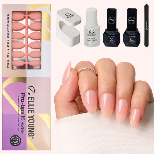 Solid Nude Nail Kit | Short Almond | ProTips