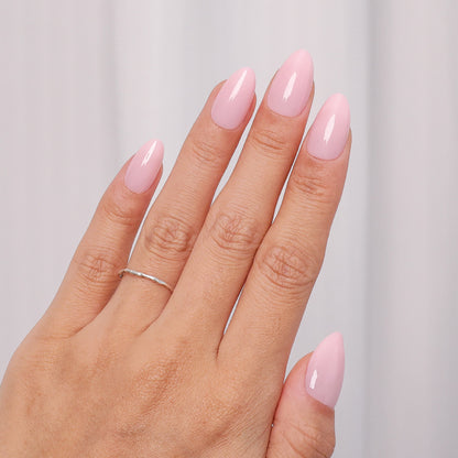 Solid Pink Nail Kit | Short Almond | ProTips