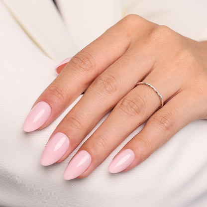 Solid Pink Nail Kit | Short Almond | ProTips