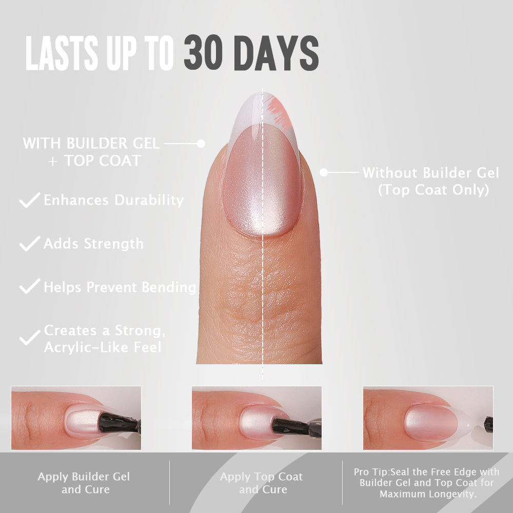 Nude Cat Eye | French Tip | Short Almond | ProTips