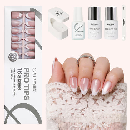 Nude Cat Eye | French Tip | Short Almond | ProTips