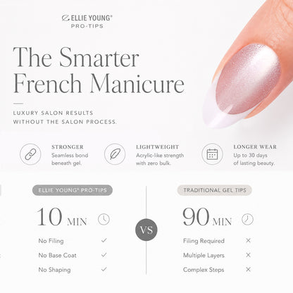 Nude Cat Eye | French Tip | Short Almond | ProTips