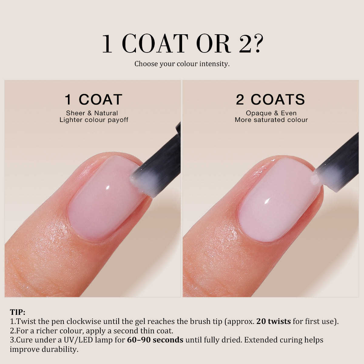 Lait de coco  | Stylo gel Pocket Salon One Step