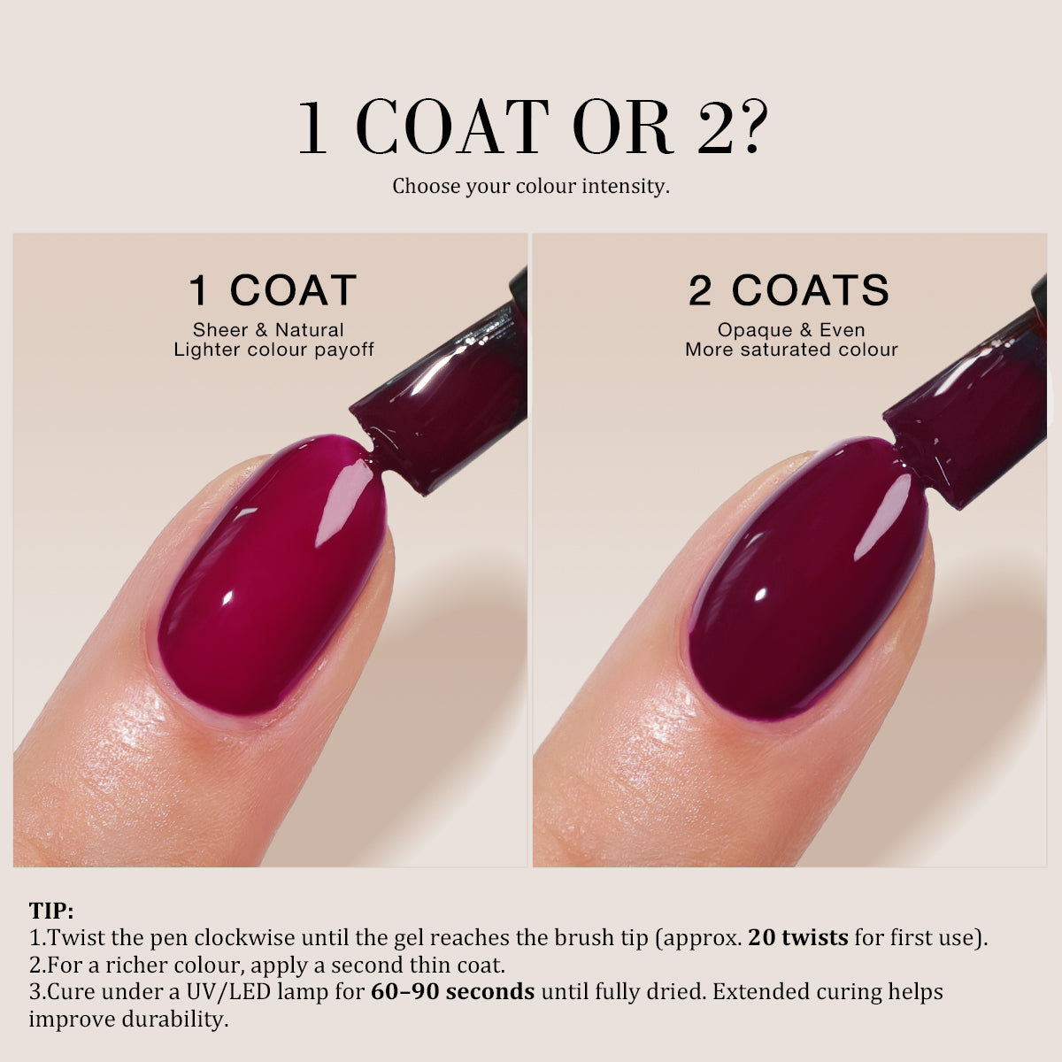 Bordeaux Plum | Pocket Salon™ One Step Gel Pen