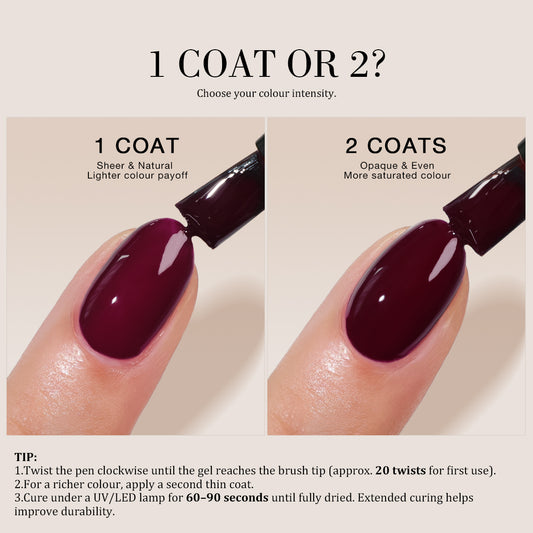 Merlot Noir| Pocket Salon™ One Step Gel Pen