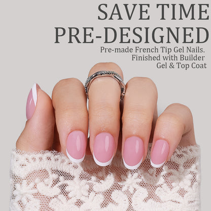 Rose Pink French Tip | Short Oval | ProTips