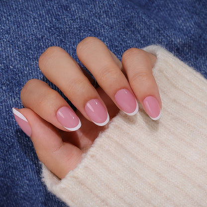 Rose Pink French Tip | Short Oval | ProTips