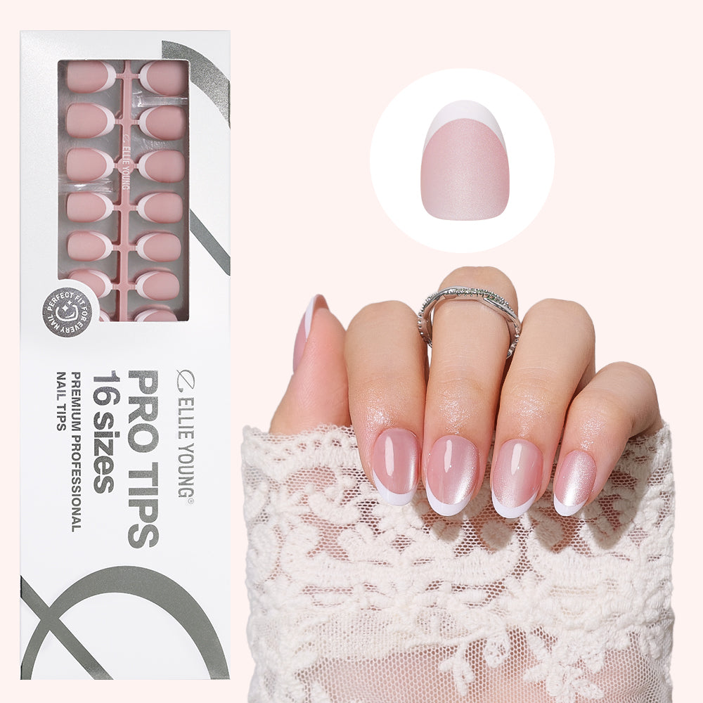 Milky Pearl French Cat Eye | Short Oval | ProTips