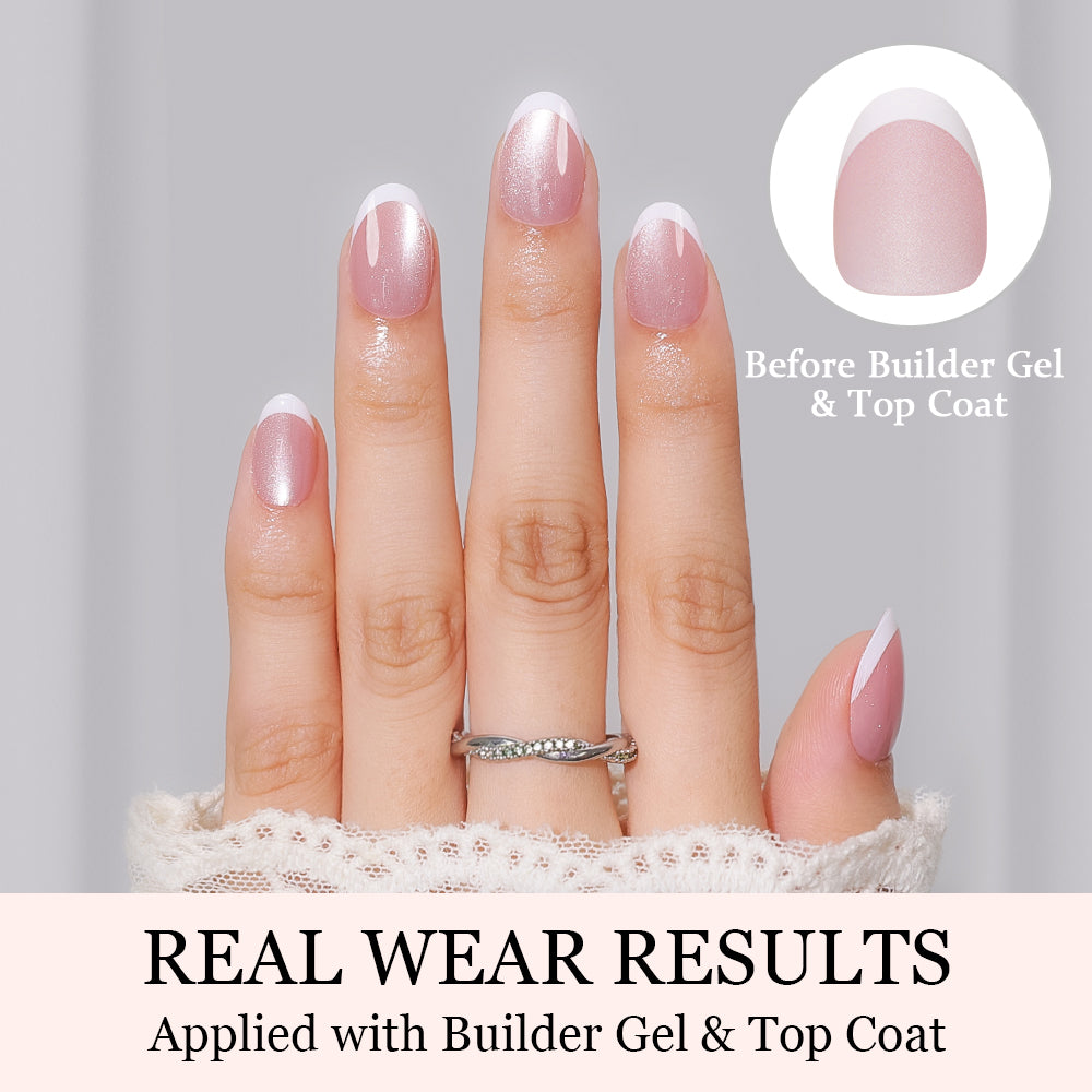 Milky Pearl French Cat Eye | Short Oval | ProTips