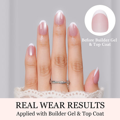 Milky Pearl French Cat Eye | Short Oval | ProTips