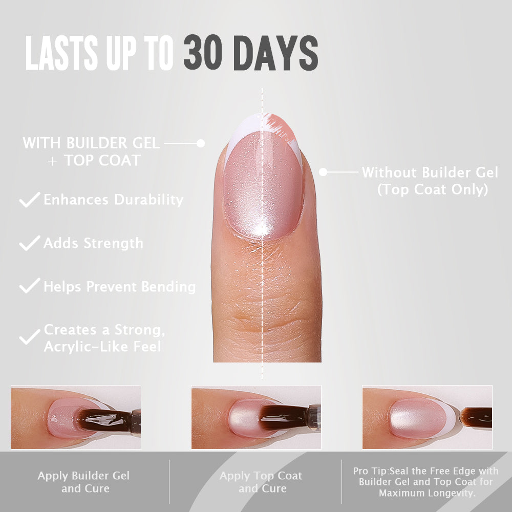 Milky Pearl French Cat Eye | Short Oval | ProTips