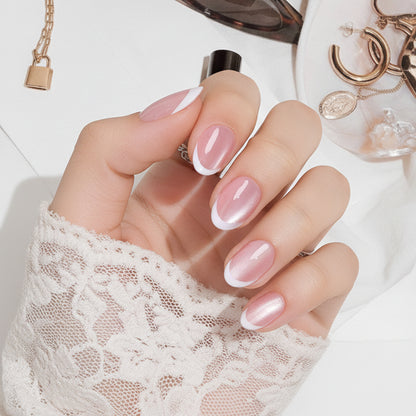 Milky Pearl French Cat Eye | Short Oval | ProTips