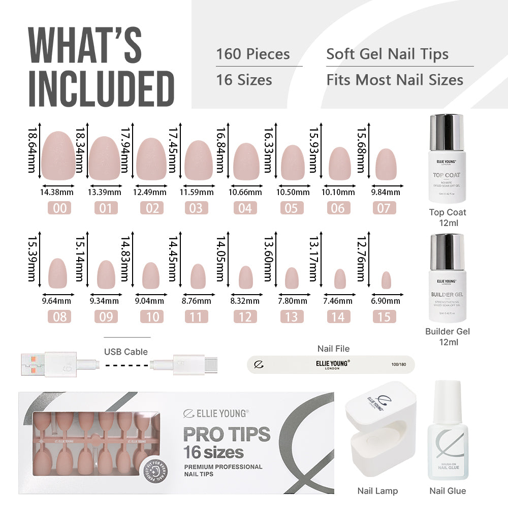 Sparkling Nude Cat Eye | Short Oval | ProTips