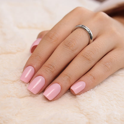 Solid Pink Nail Kit | Short Square | ProTips