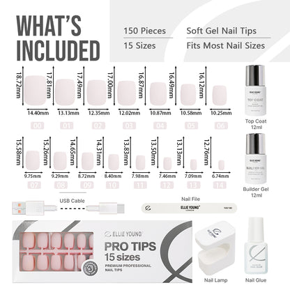 Solid Mix Nail Kit | Short Square | ProTips