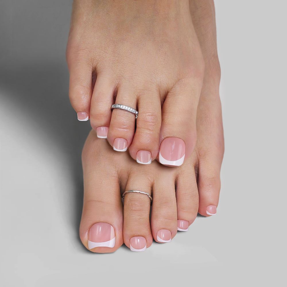 Pink Classic French | Toenail | EASY PRESS™