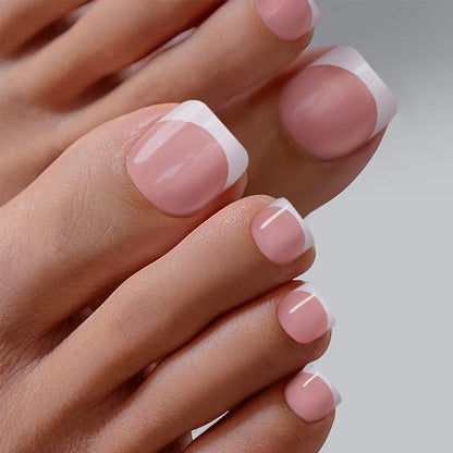 Pink Classic French | Toenail | EASY PRESS™
